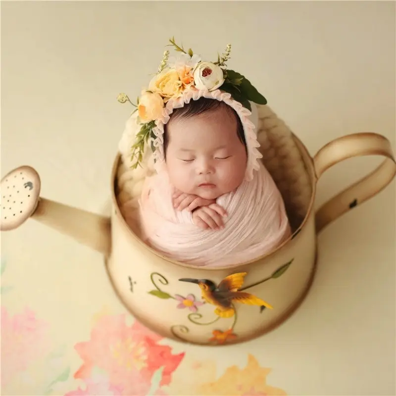 Iron Flower Pot Props - Newborn Photography Props